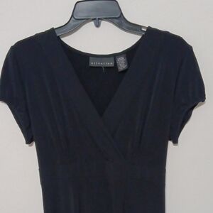 Attention Classic Black V-Neck Dress